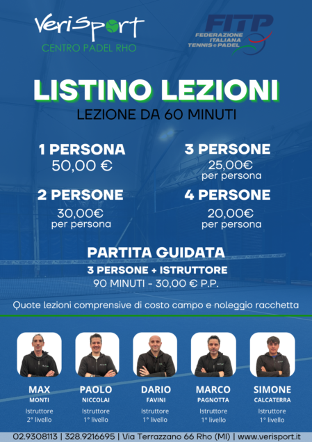 SCUOLA PADEL RHO 