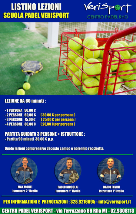 SCUOLA PADEL RHO 