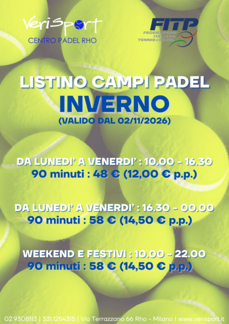 SCUOLA PADEL CORSI DI GRUPPO